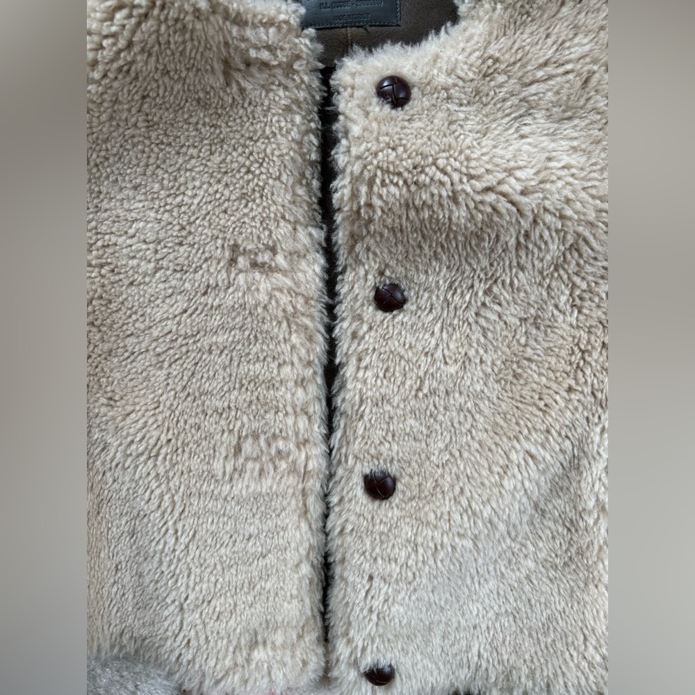 Nili Lotan Carole Shearling Short Coat - Picture 10 of 10
